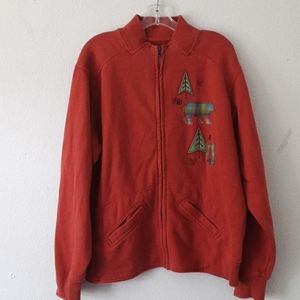 Artisans zip up sweatshirt size large